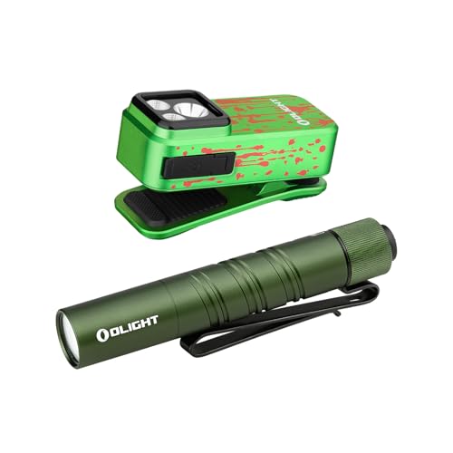 OLIGHT Oclip Pro & i3T 2 : ゾンビグリーンセット Amazon.com: OLIGHT Oclip Pro EDC Flashlight Clip-on Light Bundle